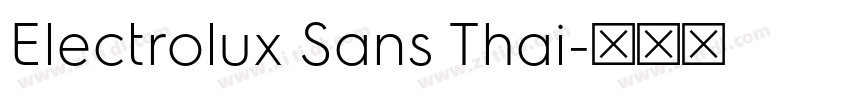 Electrolux Sans Thai字体转换